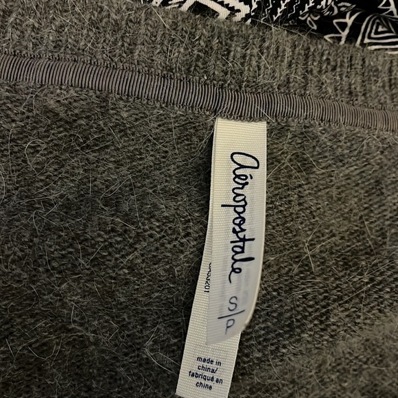 Aeropostale Grey Cardigan XLong Rabbit Hair blend P/S - Picture 7 of 8